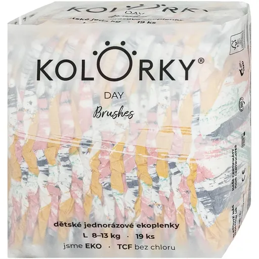 Kolorky Day Brushes scutece ECO de unică folosință marimea S 8-13 Kg 19 buc