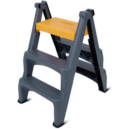 Scară din plastic cu două fețe 4Home Dual, 3 trepte