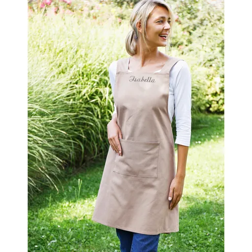 Șorț japonez din bumbac cu broderie