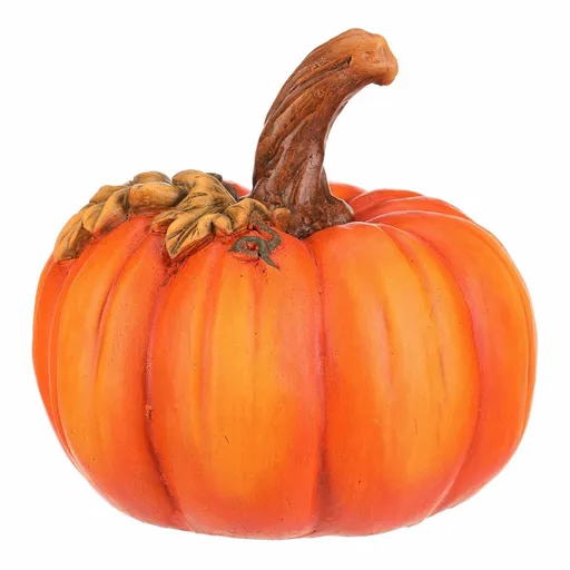 Decorațiuni de toamnă Dovleac cu frunze, 24 x 24 x23 cm, ceramică, 24 cm