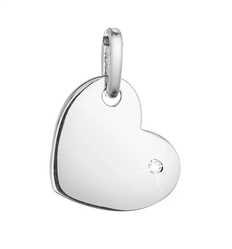 Evolution Group - Pavona Pandantiv din argint Inimă cu zirconiu 14020.1