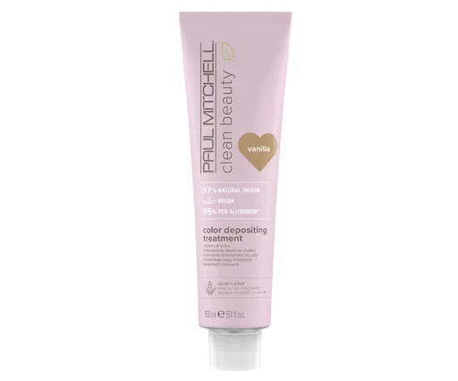 Paul Mitchell Mască de păr Clean Beauty Vanilla (Color Depositing Treatment) 150 ml