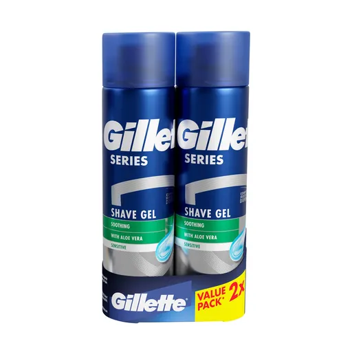 Gillette Set cadou de geluri de ras pentru piele sensibilă 2 x 200 ml