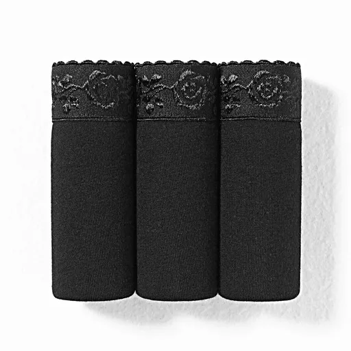 Set de 3 chiloți maxi cu efect de abdomen plat