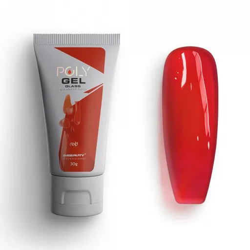 Polygel Glass 2M Hema Free - Red 30gr