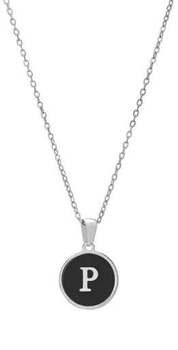 Troli Colier original din oțel cu litera P