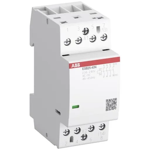 Contactor pe sina DIN 4P 25A, 4xNO, bobina 230-240VAC,230-240VDC ABB 1SAE231111R0640