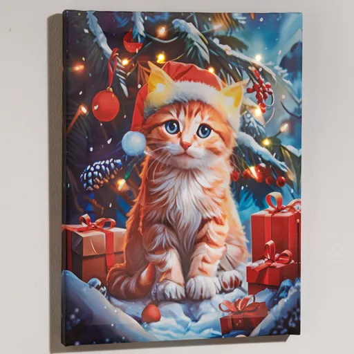 Tablou LED  Pisoi de Crăciun