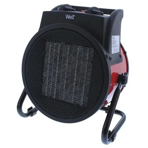 Aeroterma industriala, 3000W, 3 setari de caldura, termostat, Well HTR-IND01-3000-WL