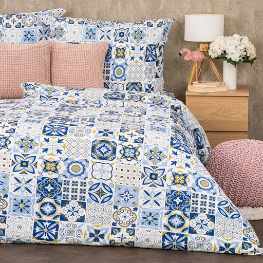 Lenjerie de pat bumbac crepon 4Home Azul, 140 x 200 cm, 70 x 90 cm, 140 x 200 cm, 70 x 90 cm