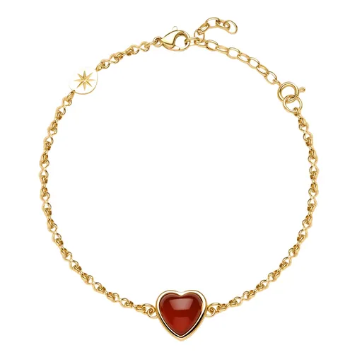 Brosway Brățară romantică placată cu aur cu agat Essential BNL140