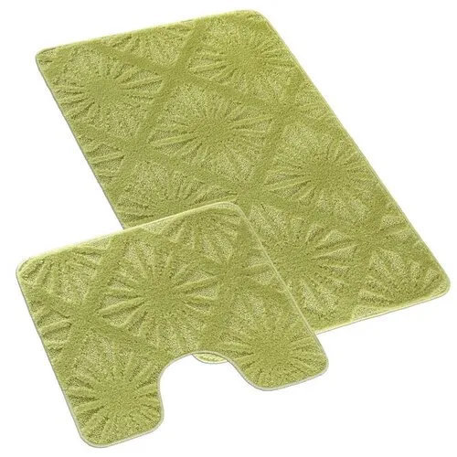 Bellatex Set de covorașe de baie Bany cu decupajPaprsek sv. verde, 60 x 100, 60 x 50 cm