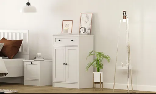 Dulap, Hanah Home, Rb-168-04, 70x100x40 cm, Alb mat