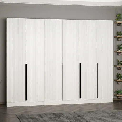 Cuier de perete, Hanah Home, Noah, 270x210x35 cm, Alb