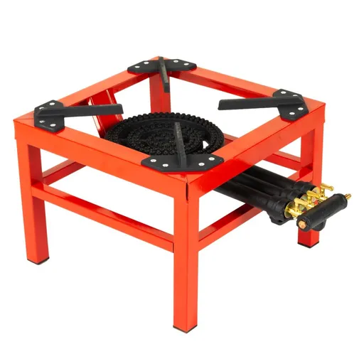 Pirostrie patrata cu 3 focuri, fonta, GPL, Micul Fermier, 12 Kw