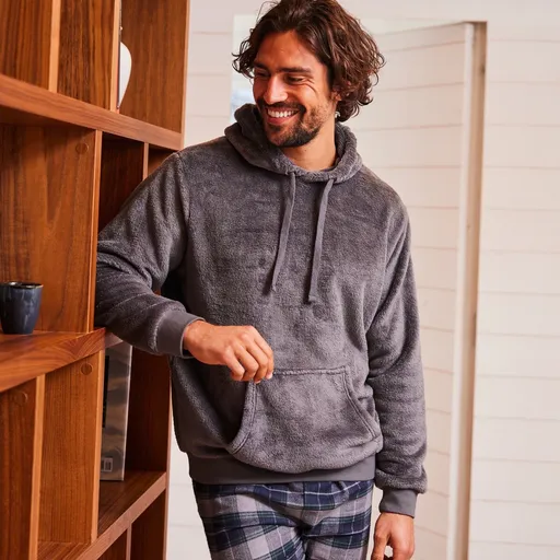 Hanorac cu glugă din fleece