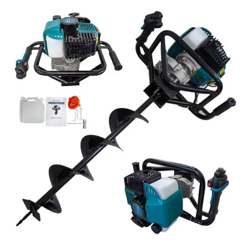 Motoburghiu Pamant - Kraissmann, Putere 5.8 CP, Model Nou + 1 x burghiu 200mm