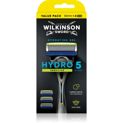 Wilkinson Sword Hydro5 Skin Protection Sensitive aparat de ras + rezervă 4 pc