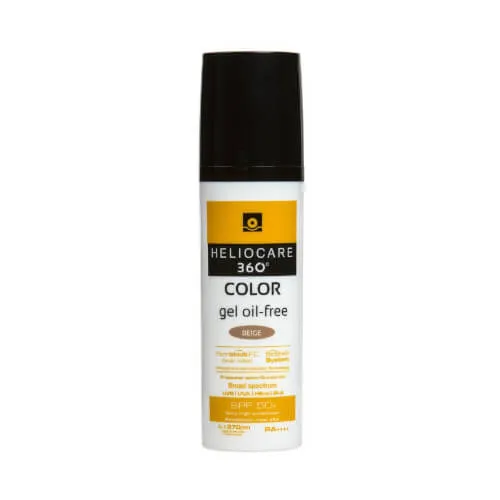 Heliocare Gel tonifiant fără ulei SPF 50 360° Color (Gel Oil-Free) 50 ml Beige