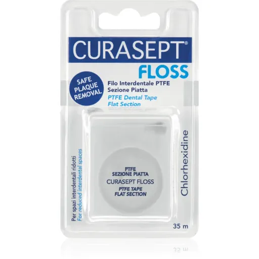Curasept Dental Tape PTFE Flat Section banda dentara cu suprafata de teflon antibacterial 35 m