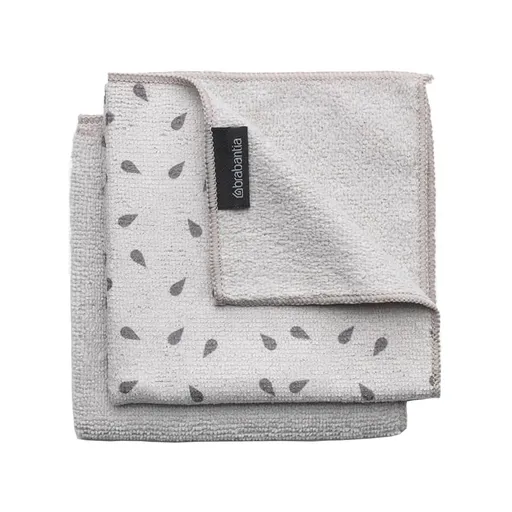 Set 2 prosoape din microfibra Brabantia SinkSide 1000217, 30x30 cm, Poliester, Gri deschis