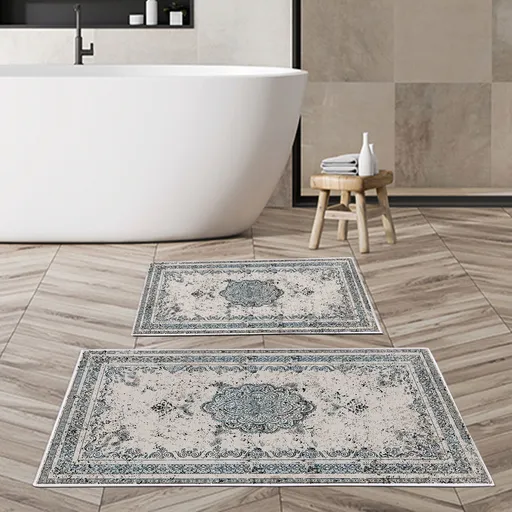 Set covorase de baie, L'essentiel Maison, Kt467 V2, Multicolor