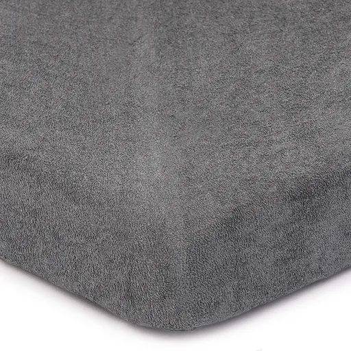 Cearșaf de pat 4Home din frotir, gri închis, gri închis, 180 x 200 cm