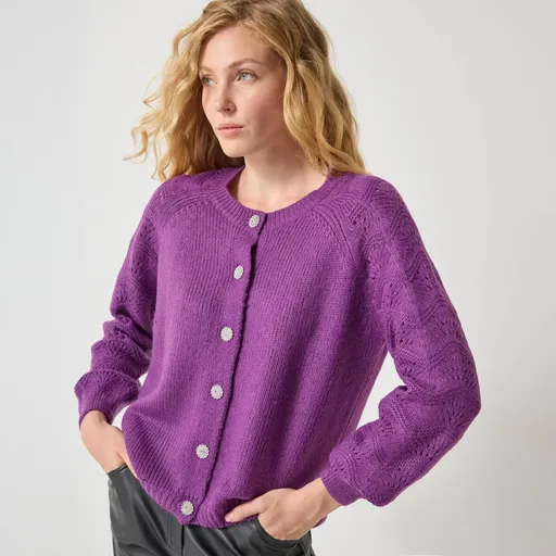 Cardigan cu nasturi bijou