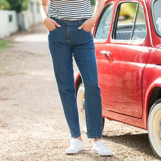 Blugi Stretch Mom Jeans