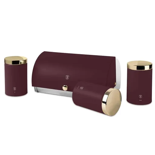 BerlingerHaus Cutie pentru pâine și set de recipiente pentru alimente Leonardo, 1+3 buc.