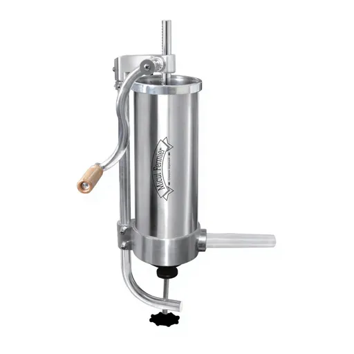 Masina de Umplut Carnati Inox Vertical PRO, 3 kg, 5 palnii incluse, Micul Fermier GF-0821