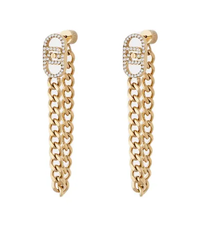 Liu Jo Cercei lungi placați cu aur cu lanțuri atârnate LJ3058