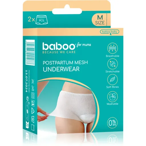 Baboo Postpartum Mesh Pants chiloți postnatali marimea M 2 buc