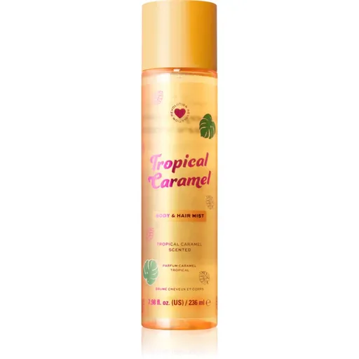 I Heart Revolution Tropical Caramel Body an Hair Mist spray parfumat pentru corp și păr pentru femei 236 ml
