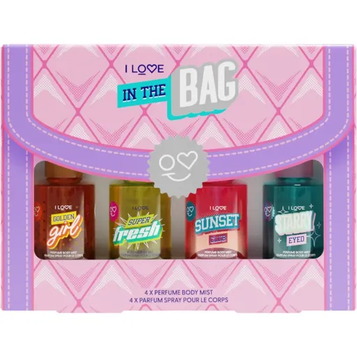 I Love In The Bag set cadou spray pentru corp