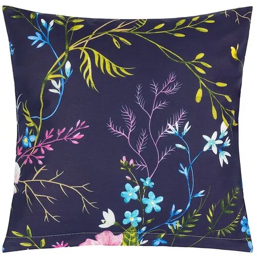 Bellatex Husă pentru pernă Floare de măr, albastruînchis, 40 x 40 cm