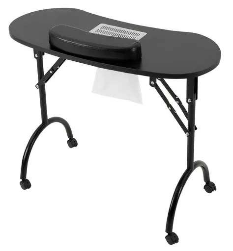 Masa Manichiura Olivia Pliabila cu Roti si Aspirator - 90x40x72.5cm + Cadou 2x Saci Rezerva Aspirator 9001