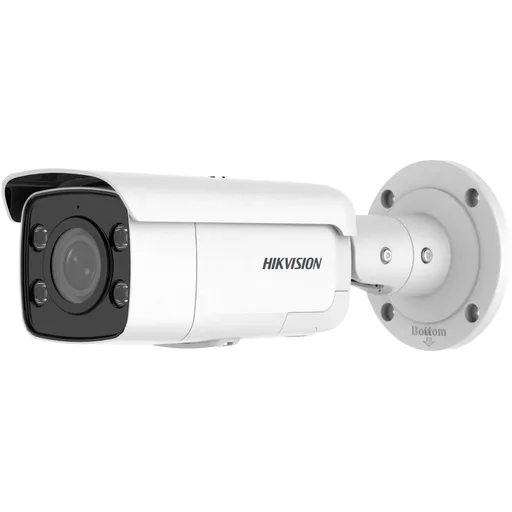 Camera IP ColorVu Hikvision DS-2CD2T87G2-LSU/SL(C), 8MP, lentila 2.8mm, lumina alba 60m, microfon, difuzor, alarma audio si stroboscop, PoE, IP67