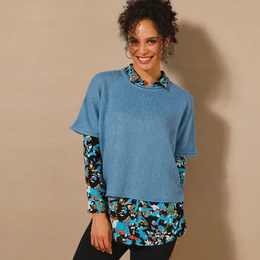 Pulover cu mâneci până la cot