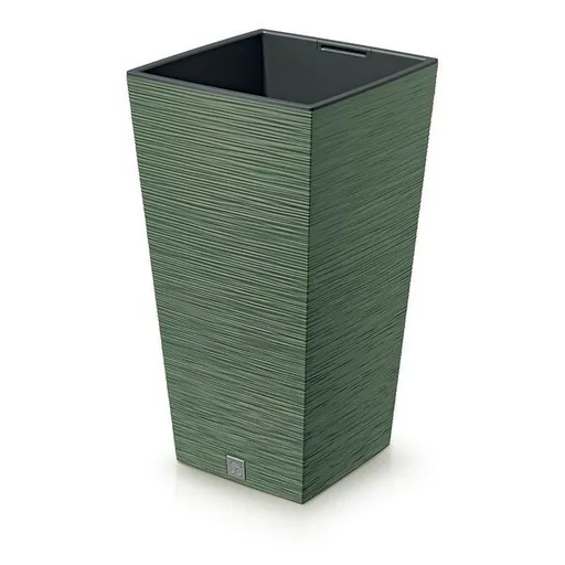 Ghiveci de flori FURU SQUARE 39,5 cm, kaki, verde, 39 cm