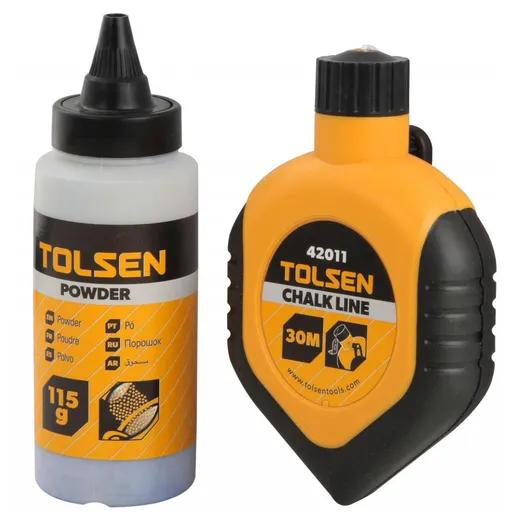 Set cu role pentru trasare cu creta 30 m-culoarea albastru