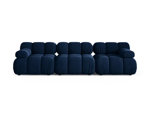Canapea modulara 3 locuri, Bellis-51, Micadoni Home, 282x94x70 cm, catifea, albastru regal