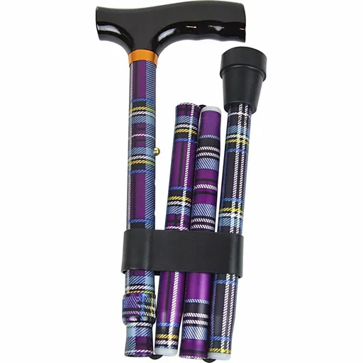 Baston pliabil Karo - roz, 95 cm, mov