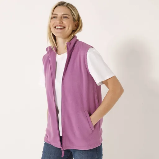 Vesta fleece cu fermoar