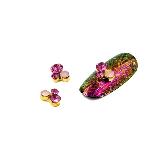 Cristale Unghii Roz Nr. 62, Set 3 buc