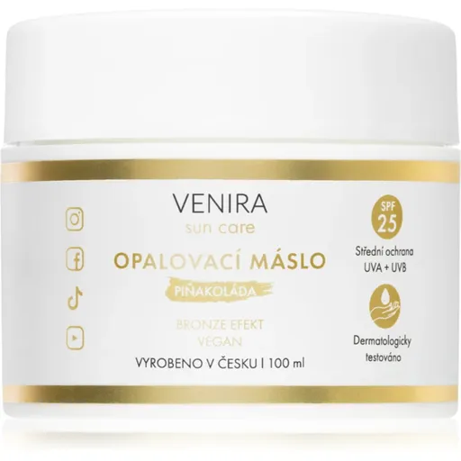 Venira Tan Body Butter Bronze unt pentru bronzat Piña Colada 100 ml