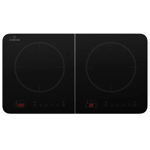 Klarstein Plită dublă cu inducție Cookio 3500W cu temporizator din sticlă ceramică
