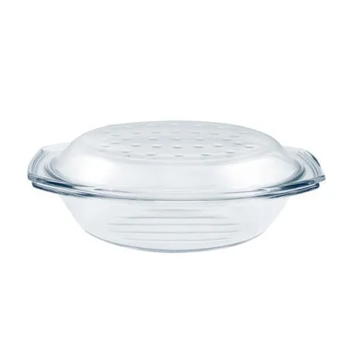 Vas din sticlă, pentru copt, cu capac, 2,9l