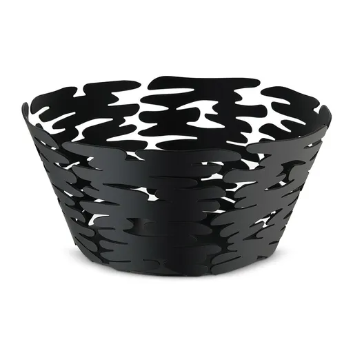 Coș mare Barket, negru, diametru 21 cm - Alessi