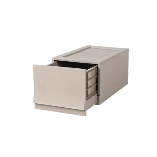 Cutie de depozitare modulară Wave Junior Wood fărăroți 43,4 x 27,2 x 22 cm, maro, Îngust - 1 sertar